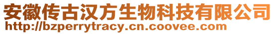 安徽傳古漢方生物科技有限公司