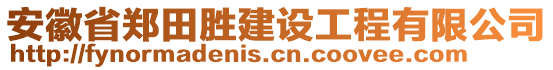 安徽省鄭田勝建設工程有限公司