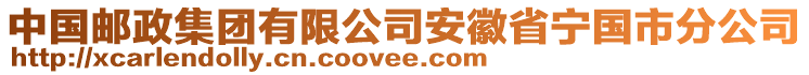 中國(guó)郵政集團(tuán)有限公司安徽省寧國(guó)市分公司