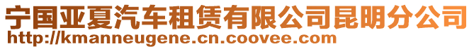 寧國(guó)亞夏汽車租賃有限公司昆明分公司