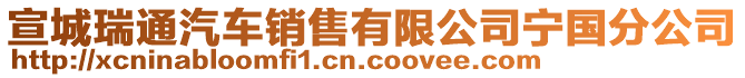 宣城瑞通汽車銷售有限公司寧國分公司