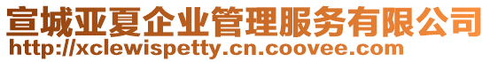 宣城亞夏企業(yè)管理服務(wù)有限公司