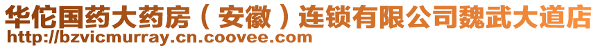 華佗國藥大藥房（安徽）連鎖有限公司魏武大道店