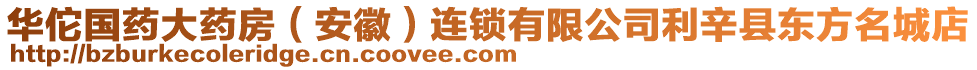 華佗國藥大藥房（安徽）連鎖有限公司利辛縣東方名城店