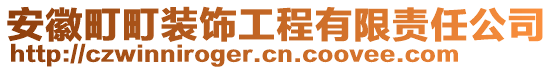 安徽町町装饰工程有限责任公司