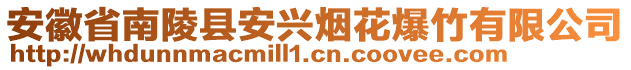 安徽省南陵县安兴烟花爆竹有限公司