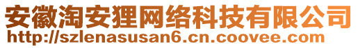 安徽淘安貍網(wǎng)絡(luò)科技有限公司