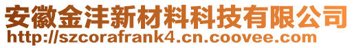 安徽金沣新材料科技有限公司