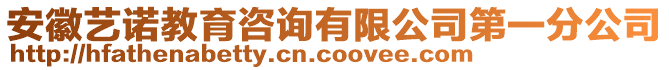 安徽藝諾教育咨詢有限公司第一分公司