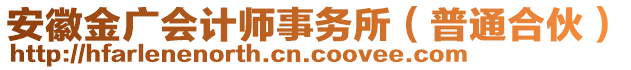 安徽金廣會計師事務(wù)所（普通合伙）