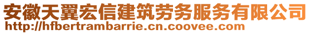 安徽天翼宏信建筑勞務(wù)服務(wù)有限公司