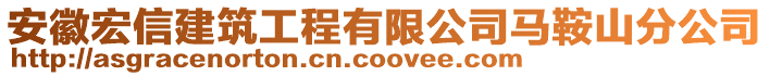 安徽宏信建筑工程有限公司馬鞍山分公司