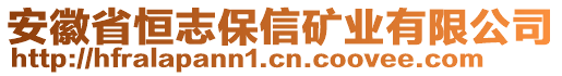 安徽省恒志保信礦業(yè)有限公司