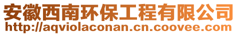 安徽西南環(huán)保工程有限公司