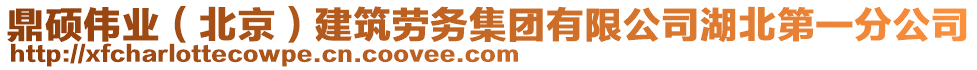 鼎碩偉業(yè)（北京）建筑勞務集團有限公司湖北第一分公司