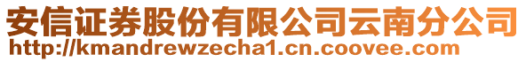 安信證券股份有限公司云南分公司