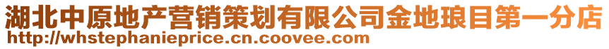 湖北中原地产营销策划有限公司金地琅目第一分店