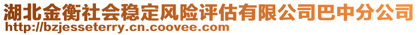 湖北金衡社會(huì)穩(wěn)定風(fēng)險(xiǎn)評(píng)估有限公司巴中分公司