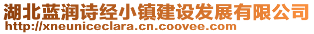 湖北藍(lán)潤詩經(jīng)小鎮(zhèn)建設(shè)發(fā)展有限公司