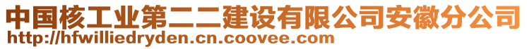 中国核工业第二二建设有限公司安徽分公司