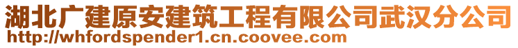 湖北廣建原安建筑工程有限公司武漢分公司