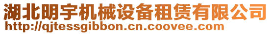 湖北明宇機(jī)械設(shè)備租賃有限公司