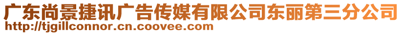 廣東尚景捷訊廣告?zhèn)髅接邢薰緰|麗第三分公司