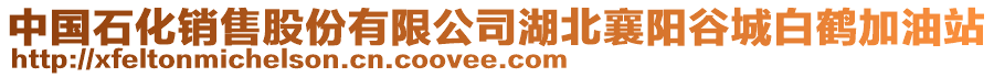 中国石化销售股份有限公司湖北襄阳谷城白鹤加油站