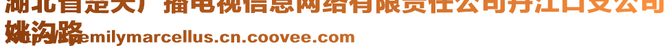 湖北省楚天廣播電視信息網(wǎng)絡(luò)有限責(zé)任公司丹江口支公司
姚溝路