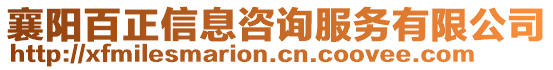 襄陽百正信息咨詢服務(wù)有限公司