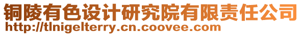 銅陵有色設計研究院有限責任公司