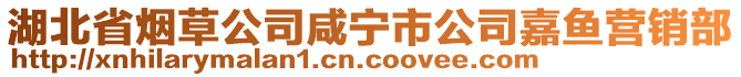 湖北省煙草公司咸寧市公司嘉魚營銷部