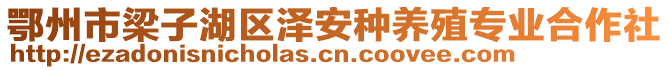 鄂州市梁子湖区泽安种养殖专业合作社