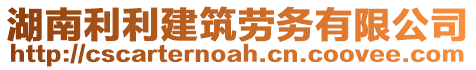 湖南利利建筑勞務(wù)有限公司