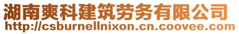 湖南爽科建筑勞務(wù)有限公司