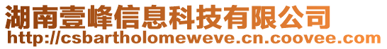 湖南壹峰信息科技有限公司