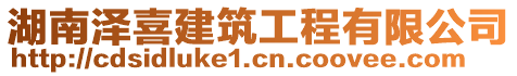 湖南澤喜建筑工程有限公司