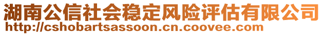 湖南公信社會穩(wěn)定風(fēng)險評估有限公司