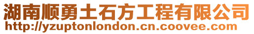 湖南順勇土石方工程有限公司