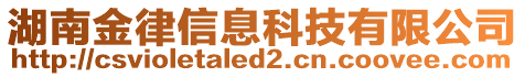 湖南金律信息科技有限公司