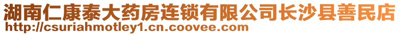 湖南仁康泰大藥房連鎖有限公司長沙縣善民店