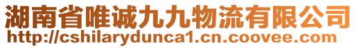 湖南省唯誠(chéng)九九物流有限公司