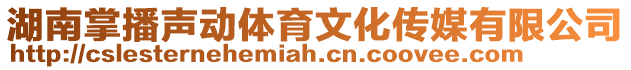 湖南掌播声动体育文化传媒有限公司