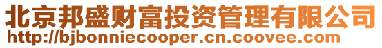 北京邦盛財富投資管理有限公司