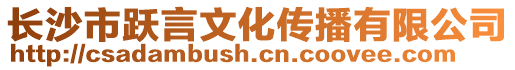 長(zhǎng)沙市躍言文化傳播有限公司