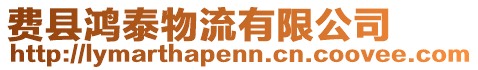 費(fèi)縣鴻泰物流有限公司