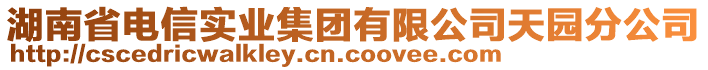 湖南省電信實(shí)業(yè)集團(tuán)有限公司天園分公司