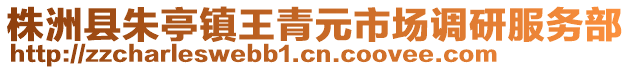 株洲縣朱亭鎮(zhèn)王青元市場調(diào)研服務(wù)部