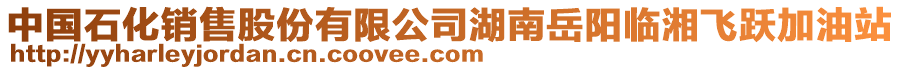 中國(guó)石化銷(xiāo)售股份有限公司湖南岳陽(yáng)臨湘飛躍加油站