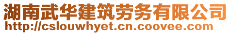 湖南武華建筑勞務(wù)有限公司